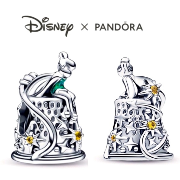 NWOT Pandora x Tinker Bell Celestial Thimble Charm - Picture 1 of 16